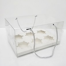 6入瑪芬盒, 6個, 透明