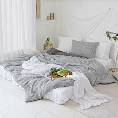 CASA VERDE Dear先染針織棉被套+枕套組