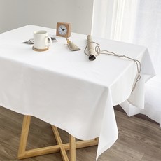 蝴蝶觸感 加厚活動用大型方形桌布, 白色, 1個, 150 x 270 cm