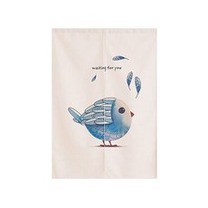 Aihop可愛的布質隔間窗簾+桿子, 02型