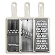 SHIMOMURA 下村 手柄蔬菜切絲器 磨泥器 3件組, 混色, 1套