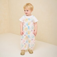 milkmile 兒童透氣迪士尼米奇與好朋友們彩色吊帶褲