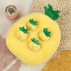 狗狗零食隱藏蔬菜拔取嗅覺訓練玩具 220*220*90mm, 07小菠蘿, 1個