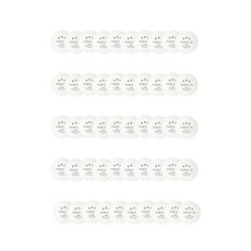 HUIESON 練習用的乒乓球, 白色的, 1件, 50個