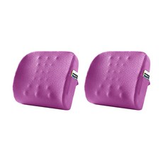 記憶泡沫腰墊 2入, 紫色