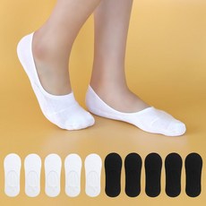 IZILEG 女性防破洞加固隱形襪 白色5雙 + 黑色5雙