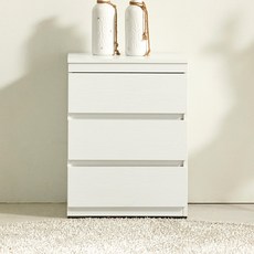 메이크 3단 서랍장, 화이트, 3개