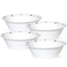 Bormioli Rocco 洋甘菊麵碗, 4個, 白色