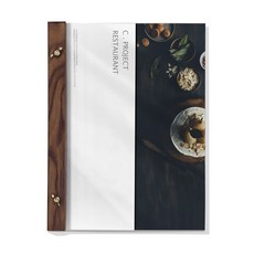 잡철공작소 애쉬탄화 메뉴북 + PET 필름 투명 표지 2p, 1개