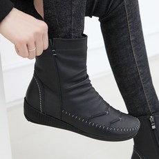 GISSE J-shoe 真皮手工刷毛內裡Pedis短靴