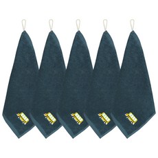 Towelist 汽車卡通掛式毛巾, 藍綠色巴士, 5條