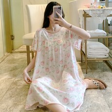 daysoy 可愛短袖孕婦居家連身裙