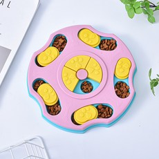 파스텔펫 반려동물 플라워 퍼즐 노즈워크 장난감 FREE, 핑크, 1개