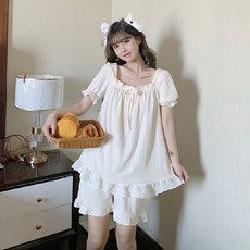 PEONIST 女款甜蜜夏日睡衣上下套裝