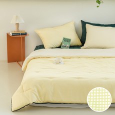 The Zari Creamy粉嫩格紋寢具組