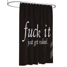 Reorders 簡約字母防水浴簾 ql189, 1個, 多色(混合)