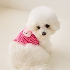 BENNYS 狗狗迪士尼小豬娃娃短版上衣, 1個, 粉紅色