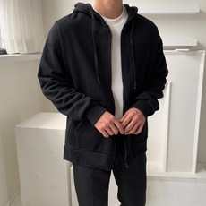 男款 Rodenti All Day 寬鬆版型外搭層次穿搭刷毛連帽拉鍊外套