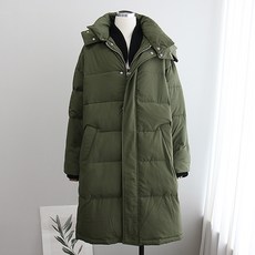 이얀 시보리 롱 임산부 외투 패딩 점퍼