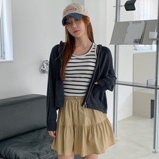 반에이크 백레터링 후드 니트집업