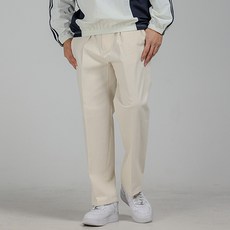 파이브엑스라지 남성용 빅사이즈 스판 세미와이드 뒷밴딩 일자 면바지