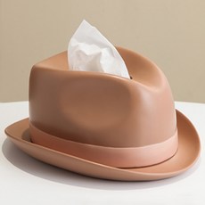 JCP 極簡軟呢帽面紙盒, 棕色