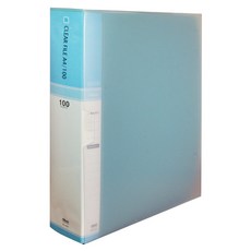 MiDAS HYUNPOONG 100頁 透明文件夾 索引 A4, 天藍色, 1個