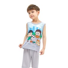 흔한남매 안토 냉감 통기성 민소매 상하 세트 85489