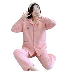 Damon 孕婦小熊口袋睡衣上下套裝 iin135