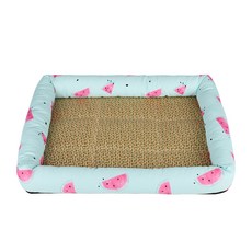 Mompis 寵物 Pet 蓬鬆柔軟夏季用涼感墊, 藍色西瓜, 1個