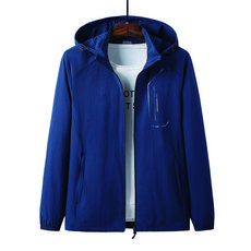 AOULS 男用連帽登山慢跑健身防風夾克外套 #9176