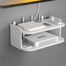 Laladay 收納壁掛架, 白色, 2層