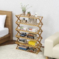 Cross Wood 6層置物架, 單色