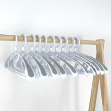 Olg 多合一旋轉防肩角衣架, 白色, 30個