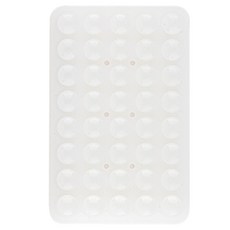 구스페리 파스텔 양면 흡착식 실리콘 부착 패드, 반투명, 1개