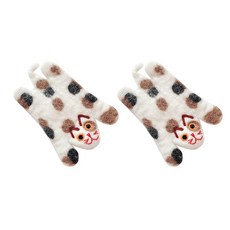 動物角色毛氈裝飾杯墊 11 2入, 混色