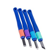 O-ON 塑膠握柄輕量雕刻刀4件組