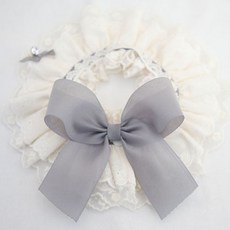 POP PUPPY 寵物圍脖 M號, 灰色的