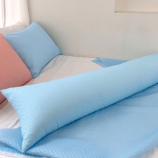 HOOM 泡泡紗夏季身體抱枕, 天空藍