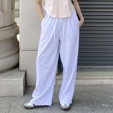 女性刺繡雙色鬆緊寬版運動褲 cppt14951k53