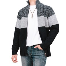 Camel 男士高領拉鍊開襟衫