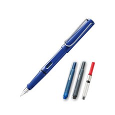 LAMY 사파리 만년필 컨버터 세트, EF, blue + 랜덤 발송