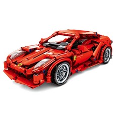 SEMBO BLOCK Friend Lego Technic 法拉利 FRR Spider 賽車樂高兼容積木 701501, 混色