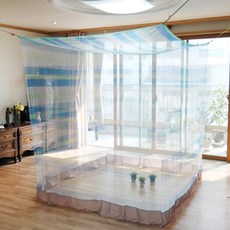 Hanbandocheolmang 方形蚊帳, 藍色