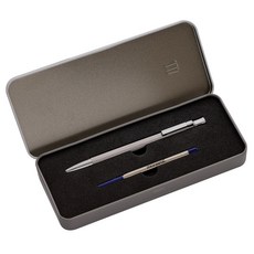 monAmi 153 Respect Refine 基本包裝原子筆組 1.0mm, 1套, 銀灰色