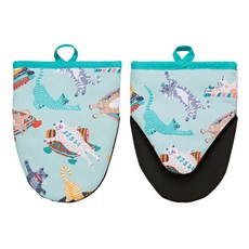 Woolsterrweavers Kitty Cat貓咪廚房手套 2入, Kitty貓, 1套