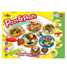 YIQIS 하늘썬별 피자 파스타 도우 점토놀이 8can 5813a, 혼합색상, 2kg, 1개