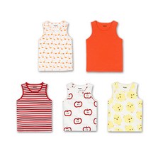 DORI DORI DoriDori兒童款內衣背心 5件組 008 H