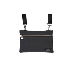 POSHPROJECTS 標籤方型迷你斜背包 C110, 灰色的