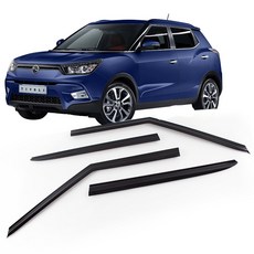 GMZ Motors 晴雨窗套組 Tivoli Smog Visor 14years, 燻黑